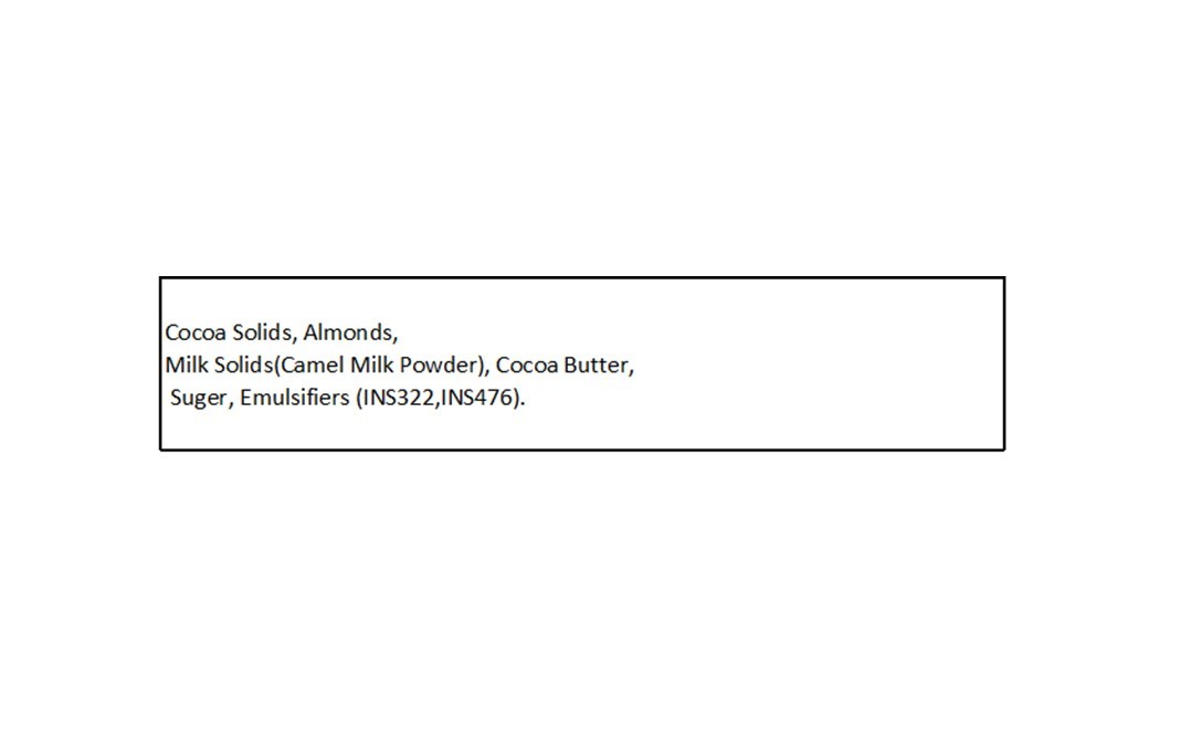 Aadvik Camel Milk Chocolate Almonds   Box  50 grams